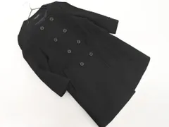 UNITED ARROWS ユナイテッドアローズ ウール混 ノーカラー コート size38/黒 ◇■ レディース
