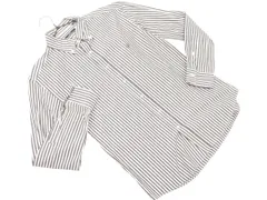 新品 SHIPS シップス ストライプ ボタンダウン シャツ sizeL/白ｘグレー ◇■ メンズ