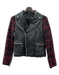 ミヤウバイミナ MEOW BY MINA BANDANA JK ライダースジャケット レザー