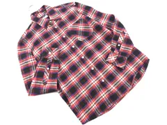 BEAMS ビームス チェック ネル シャツ 白ｘ黒x赤 ◇■ メンズ