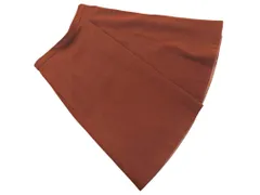 ADAM ET ROPE' アダムエロペ ウール混 Aライン 台形 スカート size36/茶 ◇■ レディース