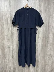 SHIPS シップス ロングワンピース Iライン ワンピース 濃紺 ■◆ レディース