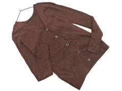 URBAN RESEARCH Sonny Label アーバンリサーチサニーレーベル リブ カーディガン sizeF/茶 ◇■ レディース