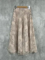 tocco closet トッコクローゼット レース 花柄 フレア スカート sizeM/ピンク ■◇ レディース