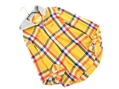 TOMMY トミーヒルフィガー チェック フード ジャケット シャツ sizeM/黄 ◇■ メンズ