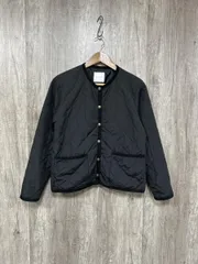 BONLECILL ボンシール 2way ダイヤキルトノーカラージャケット インナー ブルゾン ジャケット sizeF/黒 ◆■ レディース