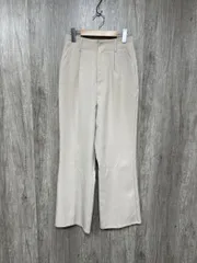 tip top ティップトップ センタープレス フレア スラックス パンツ sizeM/ライトベージュ ■■ レディース