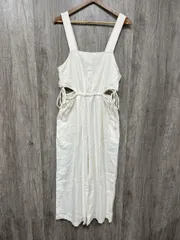 Kastane カスタネ ワイドパンツ サロペット オーバーオール size0/白 ■◆ レディース