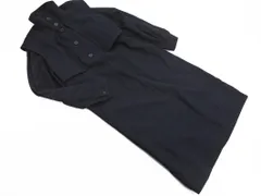 MOUSSY マウジー ウール混 レイヤードデザイン ロング コート size1/紺 ◇■ レディース