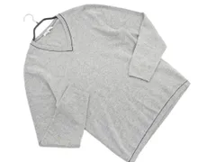 green label relaxing グリーンレーベルリラクシング ユナイテッドアローズ カシミヤ混 Vネック ニット セーター sizeM/グレー ◇■ メンズ
