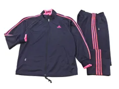 adidas アディダス ジャージ上下 セットアップ sizeM/紺ｘピンク ■■ メンズ