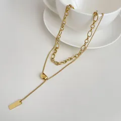 種類1：シルバー/ネックレス レディース韓国ファッションデザインネックレス (T)