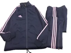 adidas アディダス トラック ジャージ上下 セットアップ sizeS/紺ｘピンク ◇■ レディース