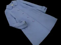 KUMIKYOKU 組曲 ウール混 ロング コート size1/水色 ◇■ レディース