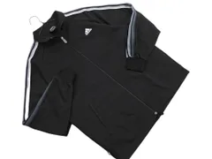 adidas アディダス トラック ジャケット sizeM/黒 ◇■ メンズ