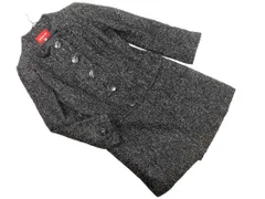 Apuweiser-riche アプワイザーリッシェ ウール混 ラメ スタンドカラー コート size2/黒 ◇■ レディース