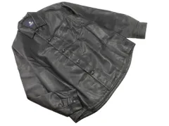 nano universe ナノユニバース フェイクレザー シャツ ジャケット sizeL/黒 ◇■ メンズ