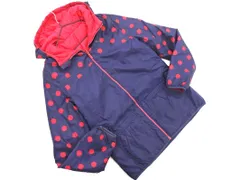 PUMA プーマ ドット リバーシブル 中綿 ジャケット sizeM/ピンクｘ紺 ◇■ レディース