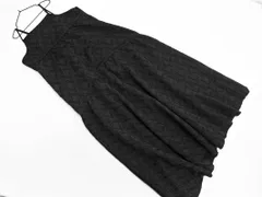 新品 JEANASIS ジーナシス ジャガード キャミソール ワンピース sizeF/黒 ■■ レディース