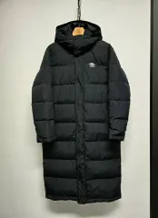 アンブロ ユニセックス ダウンジャケット ロング丈 ブラック WHO ダウン