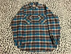 リーバイス オレンジタブ CHECK シャツ M / 100 ユニセックス L ヴィンテージ