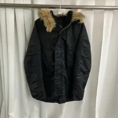 アルファ インダストリーズ N3B ブラック パーカ L