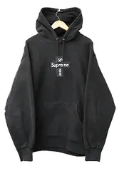 シュプリーム SUPREME 20AW Cross Box Logo Hooded Sweatshirt クロス ボックス ロゴ刺繍 フーデッド スウェット シャツ プルオーバー パーカー XL 黒ブラック ブランド古着ベクトル 中古☆AA★251218