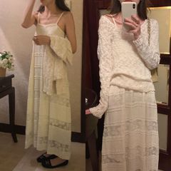 新作✨新品✨贅沢フレアーが高見え ドッキングビスチェT 水トアナ着用 