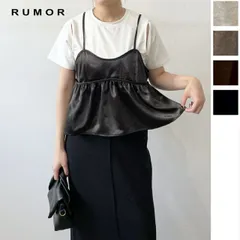 [予約販売] ビスチェ風 キャミソール ビスチェキャミ トップス レディース サテン素材 光沢感 ギャザー 切り替えデザイン フェミニン ショート丈 タンクトップ 重ね着 レイヤード シンプル 大人 可愛い おしゃれ アイボリー グレージュ ブラウン ブラック