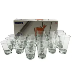 ★ 未使用品 Luminarc リュミナルク Conique コニカル  グラス 20個セット 強化ガラス製 355ml 500ml USA製 現状品 9kg