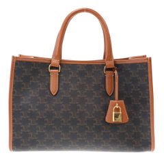 美品 CELINE ミニ ホリゾンタル カバ トリオンフキャンバス&カーフ