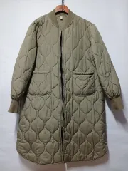 ニンジン キルティング ロング ダウン アウター free