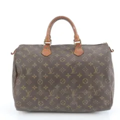 美品 ルイヴィトン モノグラム スピーディ 35 M41524 レザー ミニ ボストン トート バッグ ハンド レディース RUE DE40-7【中古】