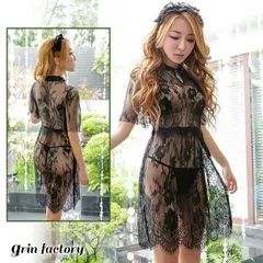 アダルト系 ベビードール Tバック 紐パンツ カチューシャ セット 下着 透け透け メイド服 コスプレ エロ下着 セクシー ランジェリー エロい下着 エッチな下着 ネグリジェ ワンピース チャイナドレス おしゃれ 可愛い レディース 大人 総レース シースルー