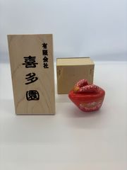 薩摩ガラス工芸作 薩摩切子文様 クリスタルガラス ペーパーウェイト