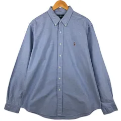 古着 ラルフローレン Ralph Lauren CUSTOM FIT 長袖 ボタンダウンシャツ メンズXL相当/eaa598136
