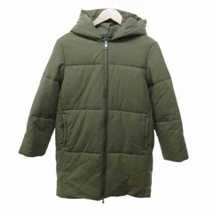 アーペーセー A.P.C. 19AW HIVER 中綿コート ジップアップ フード ミドル丈 36 カーキ 0811のサムネイル