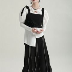 新たな復讐計画》シノワズリバックリボンドレスBlack XS トゥエンテ 