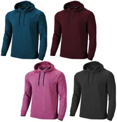 ウンドウ wundou フィットネスフーディロングスリーブシャツ ジュニア ボーイズ ガールズ キッズ 子供 110～150cm 長袖 パーカー フード ウェア トップス 吸汗 速乾  P750J 7719 ピンクカーネーションミ