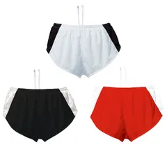 ウンドウ wundou キッズ・ジュニア ランニングパンツ 110～150cm 吸汗 速乾 部活 運動 スポーツウェア ショートパンツ 短パン 陸上部 トレーニング 学生 トラック  P5580J 0095 レッド×ホワイト