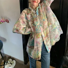 プリントレトロシャツ 大きいサイズ (T)