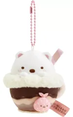 【中古】キーホルダー しろくま(チョコレートドリンク) 喫茶すみっコでチョコレートフェアテーマ ぶらさげぬいぐるみ 「すみっコぐらし」