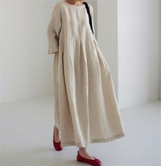 fog linen work轟木節子さんコラボリネンワンピース (カナリー) - メルカリ