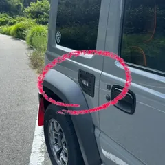 jb74 シエラ専用 【 給油口カバー 】 穴あけ不要！ フューエルリッドデカール 簡単にお手軽カスタム