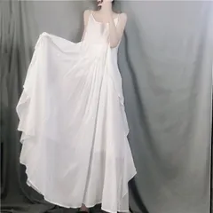 バイカラーでおしゃれ感アップ 無地 ゆったり キャミワンピ シンプル オシャレ[K](T)