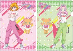 【新品】クリアファイル A.ピンク＆グリーン ミニクリアファイルセット(A5対応) 「魔法つかいプリキュア!!～ MIRAI DAYS ～」
