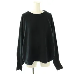 スピック&スパン Spick&Span 24AW バルキーヤーン ドルマンロングリブニット セーター ネイビー /ES ■OS