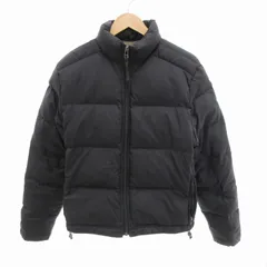 ノーティカ NAUTICA ダウンジャケット ジップアップ ナイロン ミドル丈 M 黒 ブラック NDJ54207 /HO ■GY17