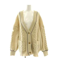 チャオパニック ティピー CIAOPANIC TYPY カーディガン ニット ケーブル編み Vネック F ベージュ /AT ■OS ■GY139 ■AX