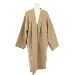 マックスマーラ MAX MARA ノーカラーコート アウター ロング丈 前開きトッパー カシミヤ 無地 ワンカラー 40 ベージュ /BB